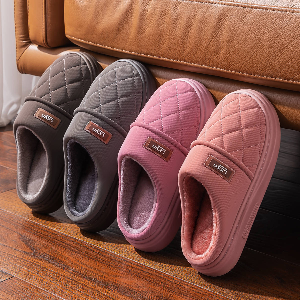 Winter Warm Slipper Women Men  - Flip Flop Leather Men recension och pris