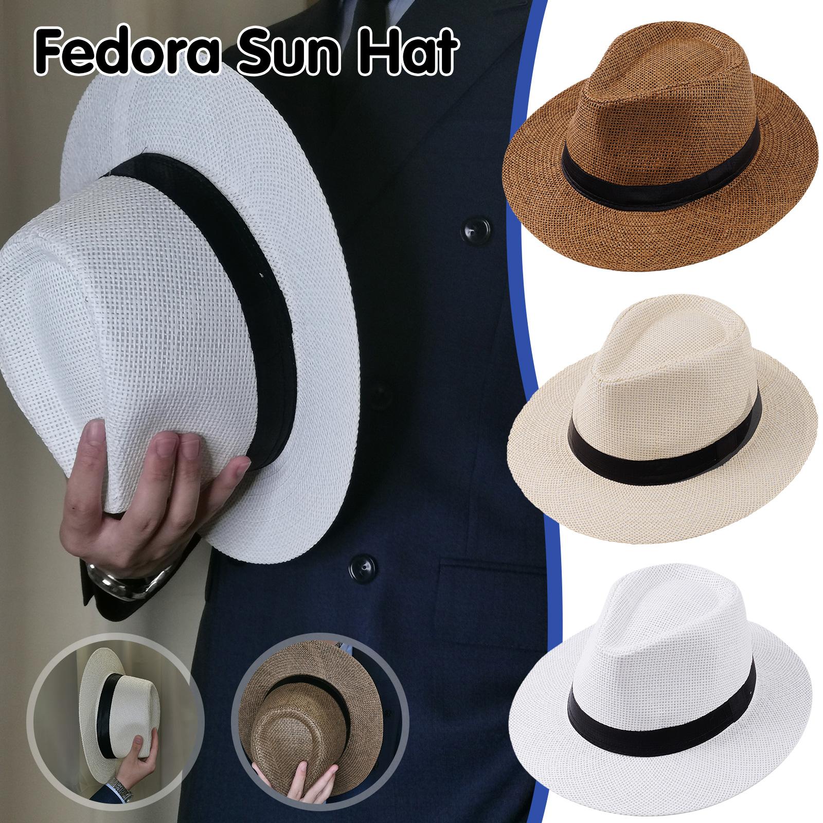 Men Summer Panama Straw Hat Na - Bucket Hat Straw recension och pris