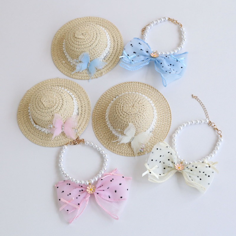 Cute Summer Pet Straw Bucket H - Bucket Hat Straw recension och pris