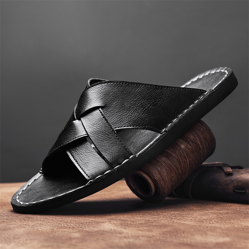 Fashion Genuine Leather Men Sl - Flip Flop Leather Men recension och pris