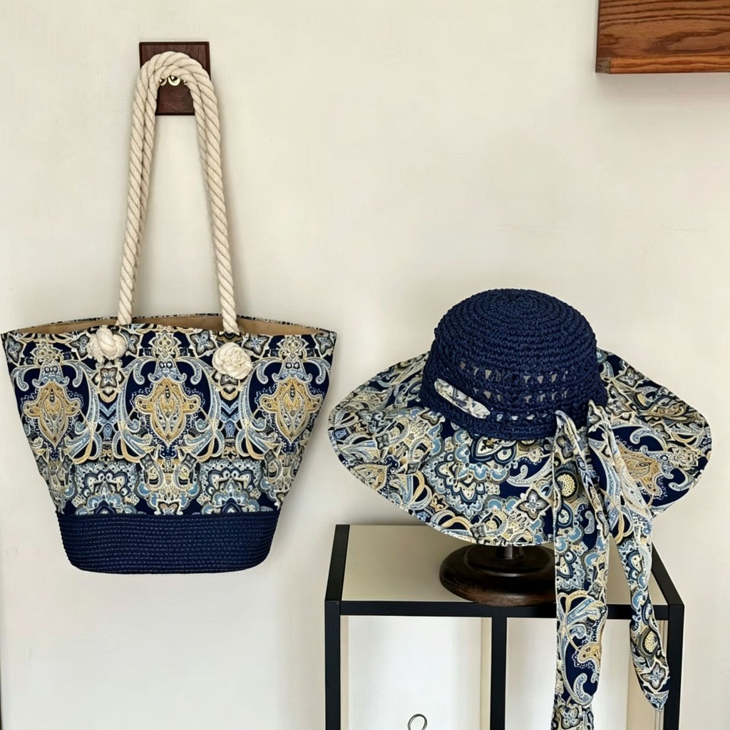 Boho Straw Sun Hat and Beach B - Bucket Hat Straw recension och pris