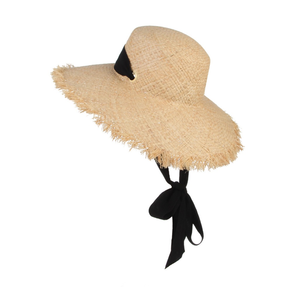 New Large Wide Brim Straw Hat  - Bucket Hat Straw recension och pris