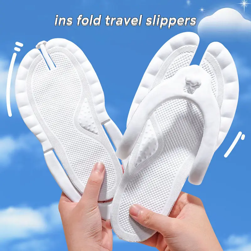 Compact Travel Slippers Women  - Flip Flop Leather Men recension och pris