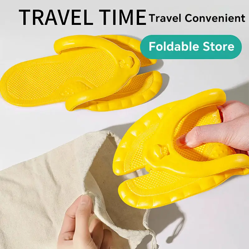 Compact Travel Slippers Women  - Flip Flop Leather Men recension och pris
