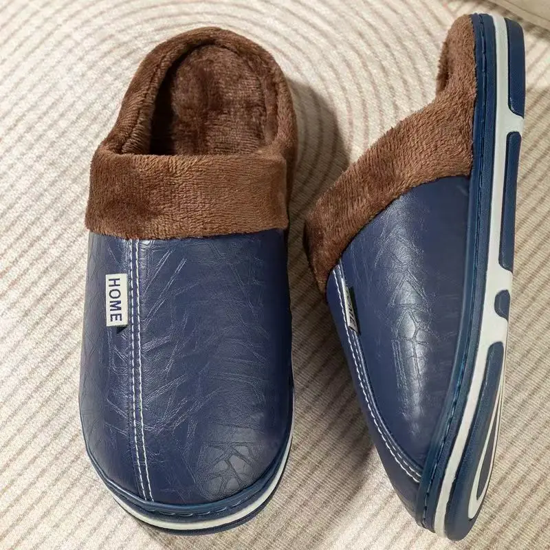 Men's Big Size Winter Slippers - Flip Flop Leather Men recension och pris