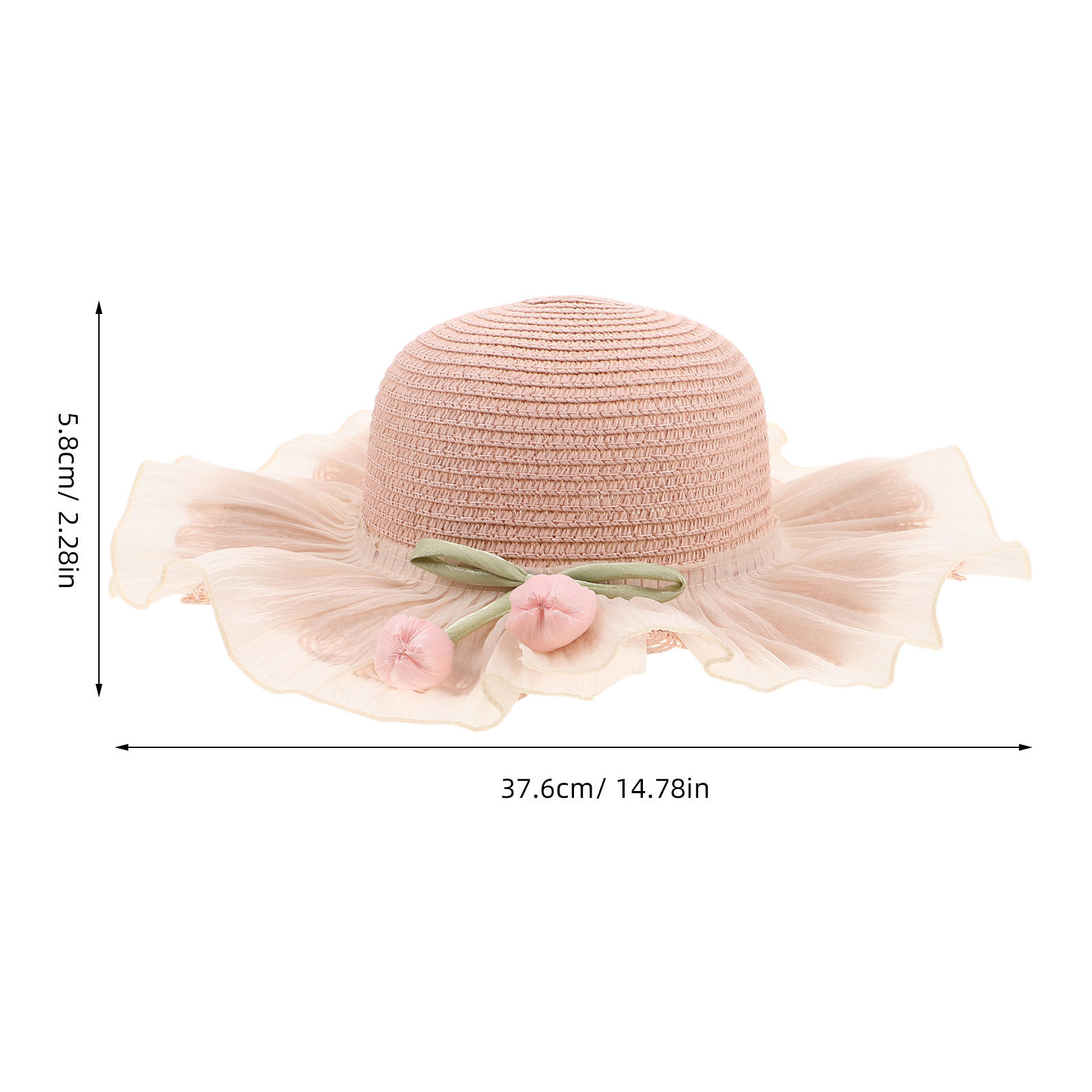 Girl Summer Straw Sun Hat Adju - Bucket Hat Straw recension och pris