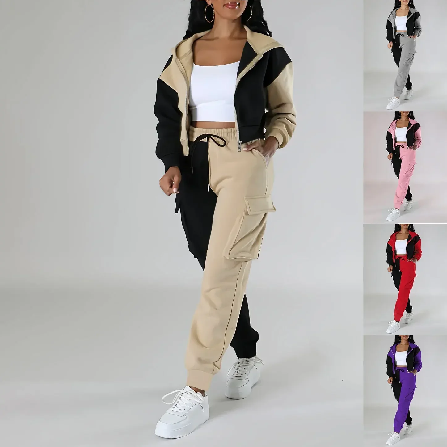 Women Loose Autumn Winter Two  - Short Linen Drawstring recension och pris