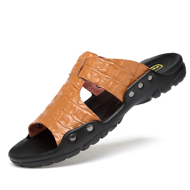 Leather Sandals Men's Comforta - Flip Flop Leather Men recension och pris