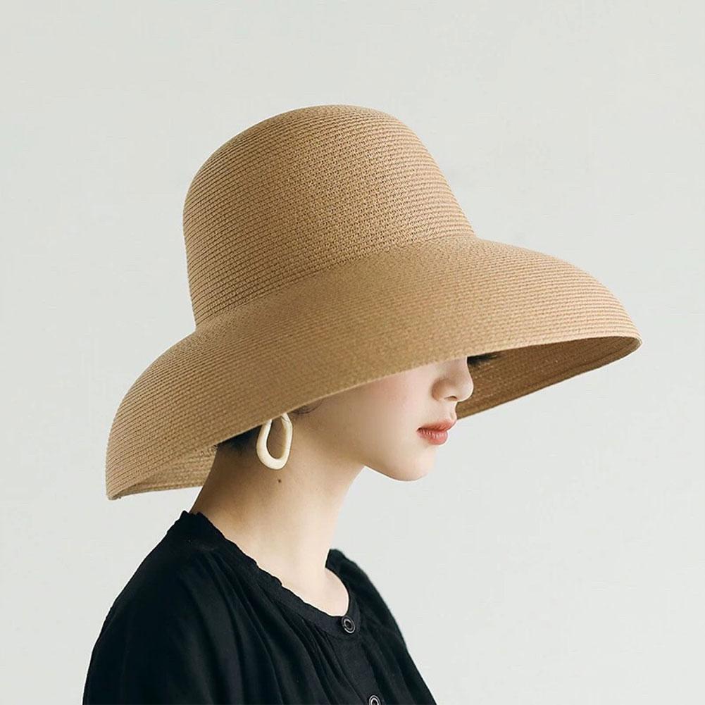 French Hepburn Style Wide Brim - Bucket Hat Straw recension och pris